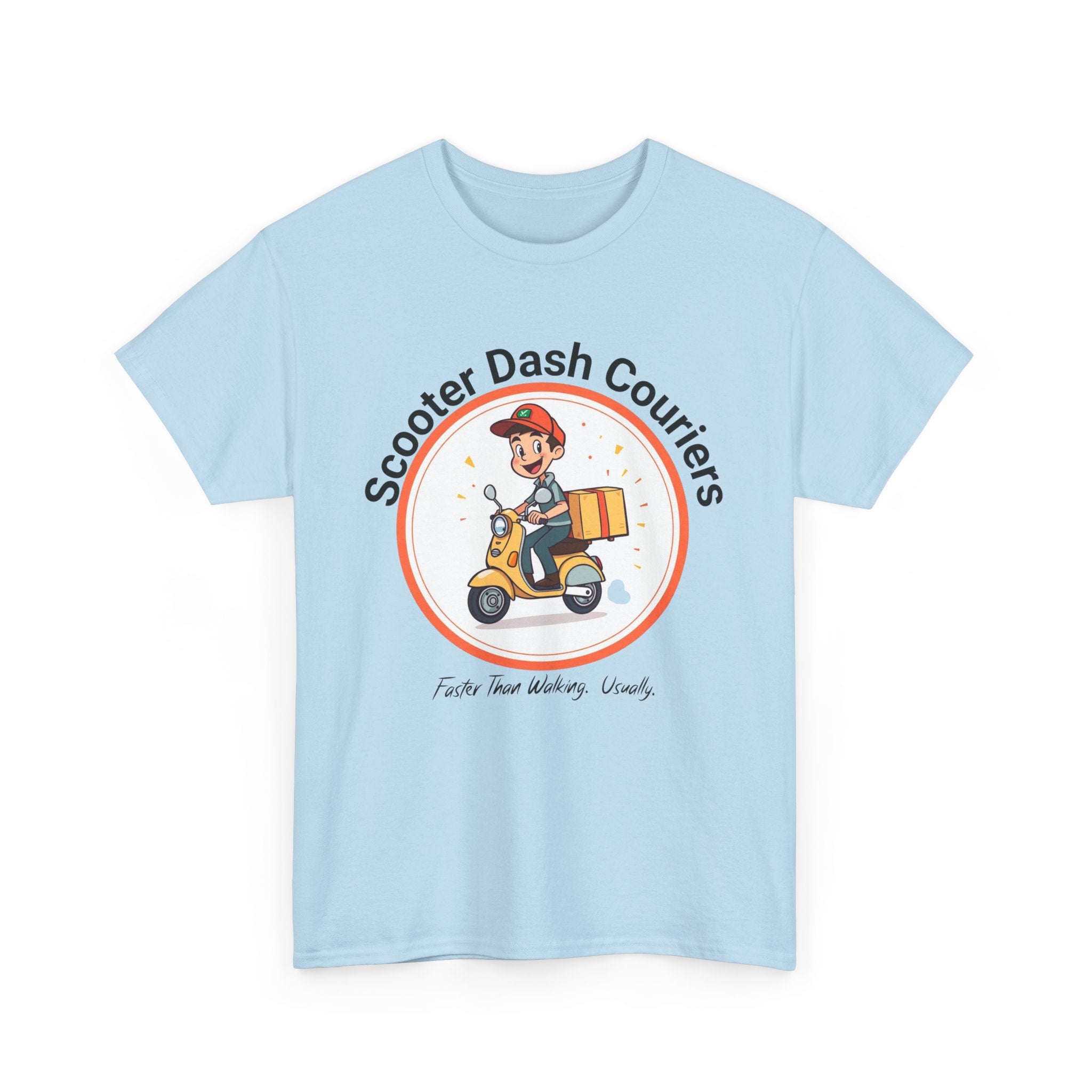 Scooter Courier Tee - Fun Urban Delivery T-Shirt, Perfect for Gifting, Casual Wear, Festivals, Everyday Use