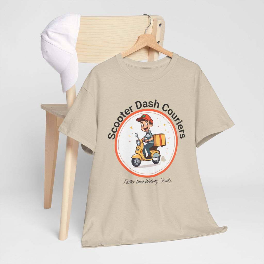 Scooter Courier Tee - Fun Urban Delivery T-Shirt, Perfect for Gifting, Casual Wear, Festivals, Everyday Use