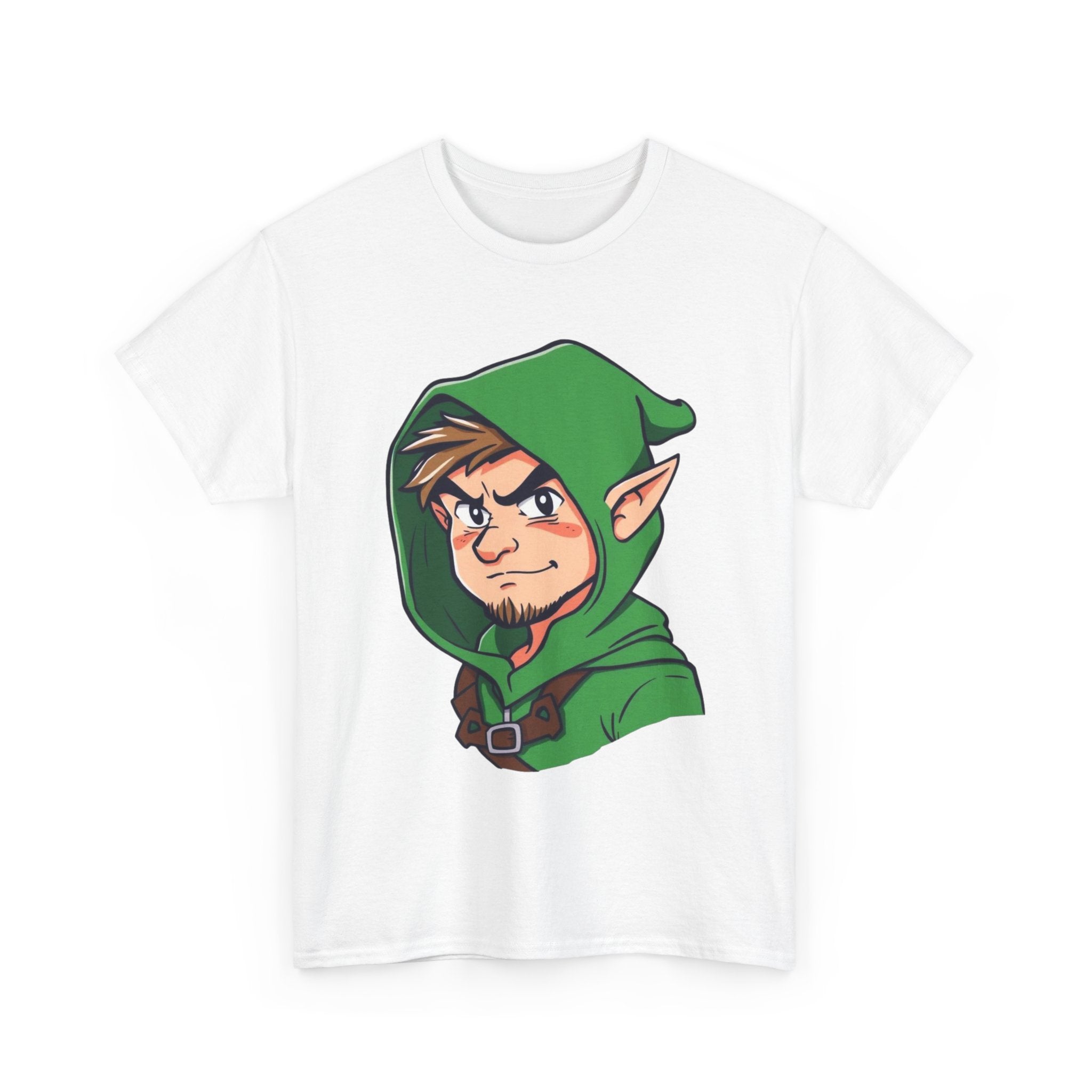 Robin Hood-Inspired Unisex Heavy Cotton Tee, Gamer Gift, Fantasy T-Shirt, Geeky Apparel, Celebration Wear, Unique Costume Tee
