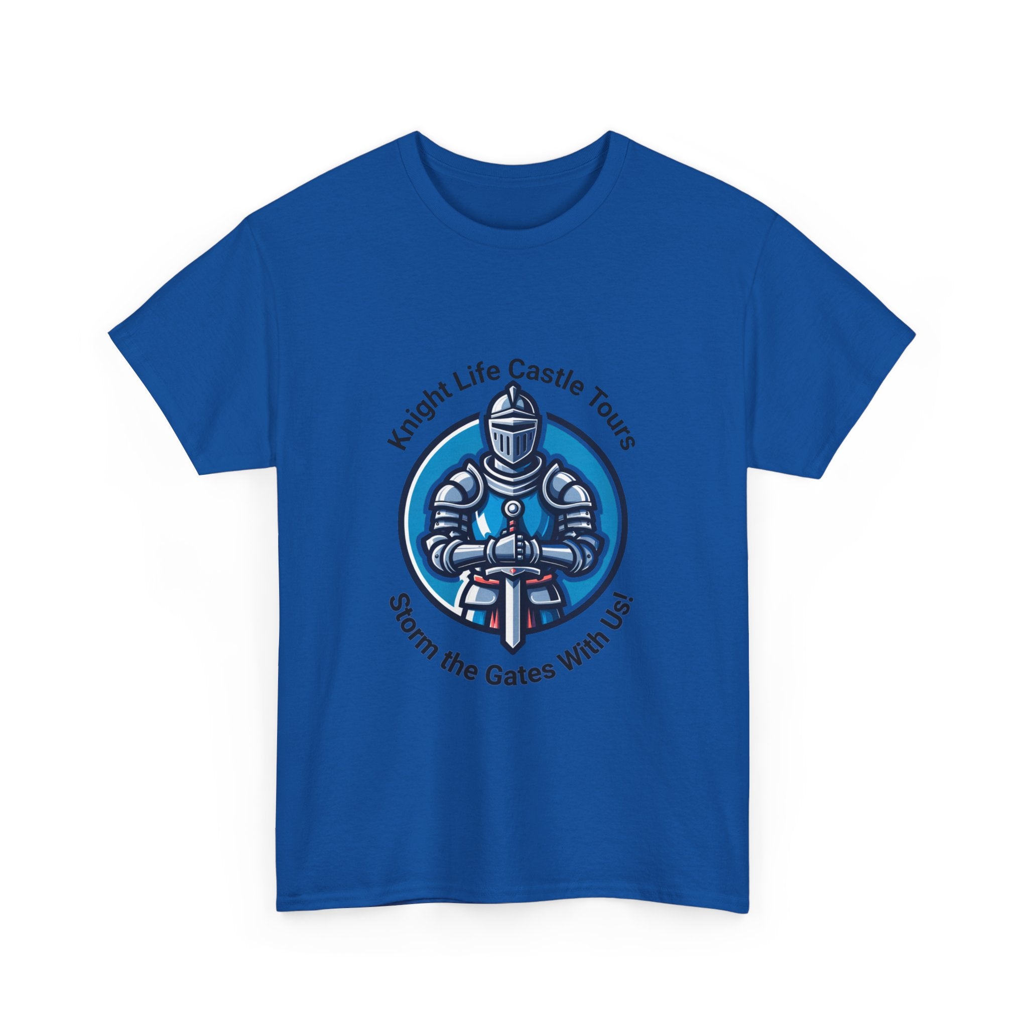 Knight Life Castle Tour Tee, Funny Graphic T-Shirt, Unisex Cotton Tee, Gift for Gamers, Summer Casual Wear, Adventure Theme Shirt
